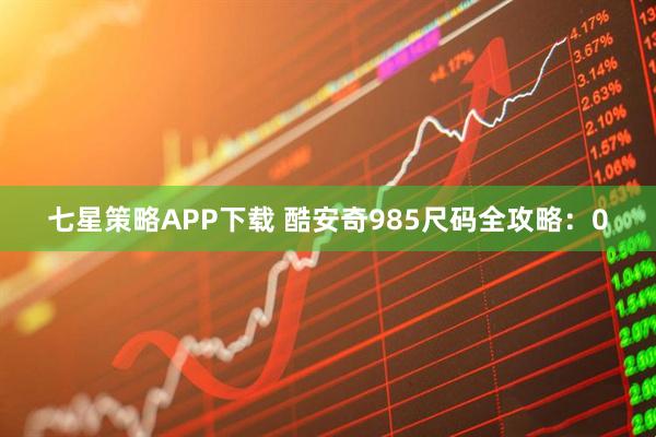 七星策略APP下载 酷安奇985尺码全攻略：0